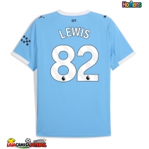 Camisa de Futebol Manchester City Rico Lewis #82 Equipamento Principal 2025-26 Manga Curta